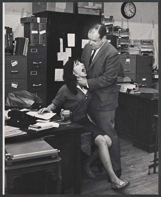 Elaine May and Jack Weston in the stage production The Office
