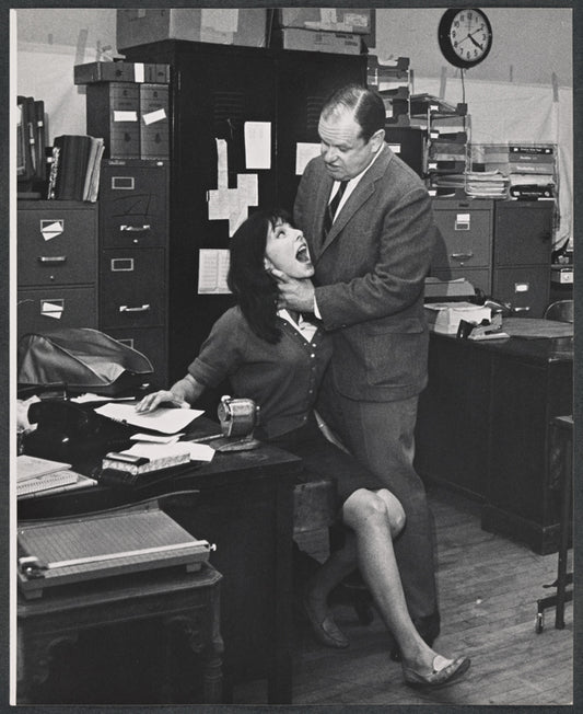 Elaine May and Jack Weston in the stage production The Office