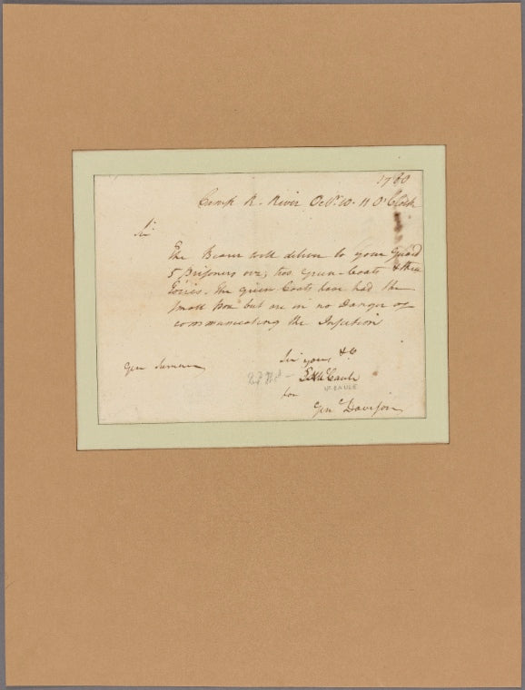 Letter to Gen. [Jethro] Sumner