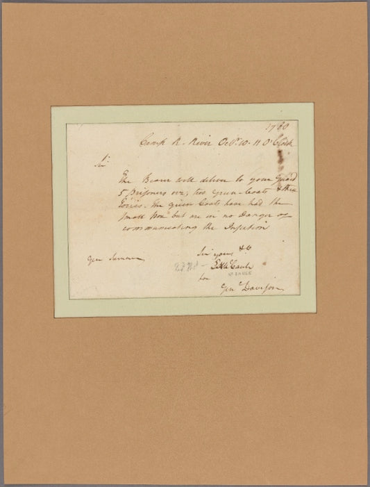 Letter to Gen. [Jethro] Sumner
