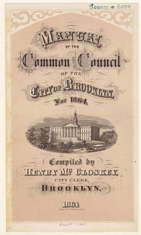 Manual of the common council of the city of Brooklyn, for 1864