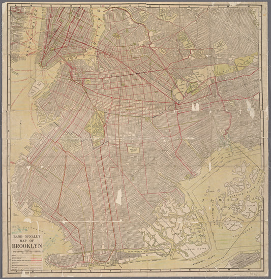 Rand McNally Map of Brooklyn