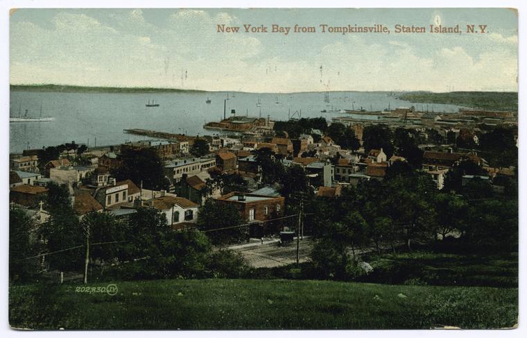 New York Bay from Tompkinsville, Staten Island, New York