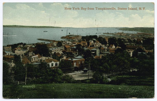 New York Bay from Tompkinsville, Staten Island, New York