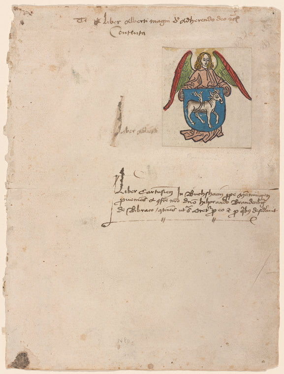 Bookplate of Hilprand Brandenburg von Biberach