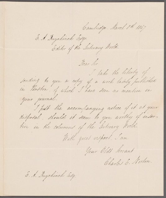 Norton, Charles Eliot (1827-1908)