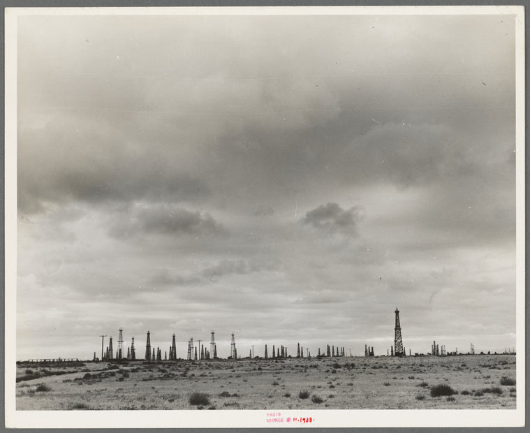 Oil fields. Kern County, California