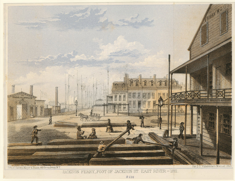 Jackson Ferry, foot of Jackson St. East River--1861