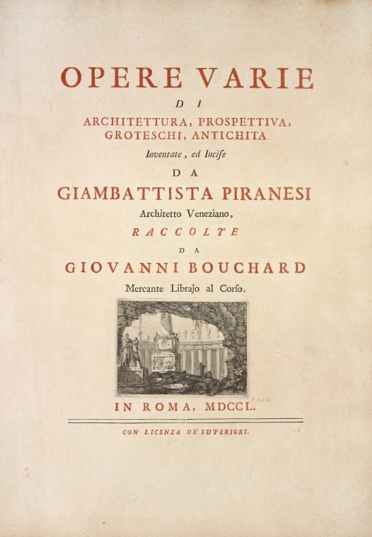 Opera Varie [1750]. [Title page vignette]