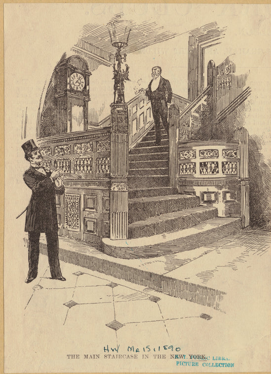 The main staircase in the New York