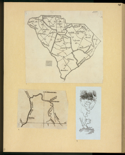 Map of South Carolina.