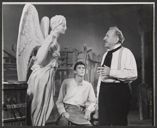 Andrew Prine and Ed Begley in the stage production Look Homeward, Angel
