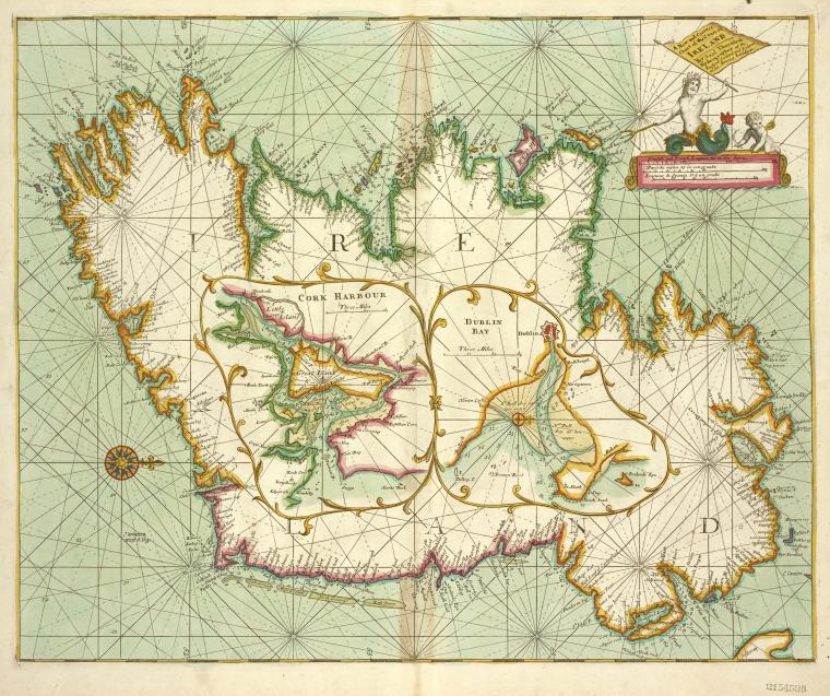 A new and correct chart of the coast of IRELAND