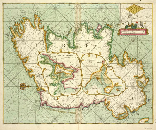 A new and correct chart of the coast of IRELAND