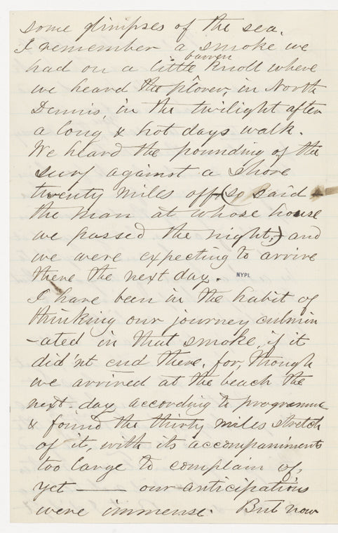 Brown, Theo, ALS to HDT. Oct. 19, [1859?]