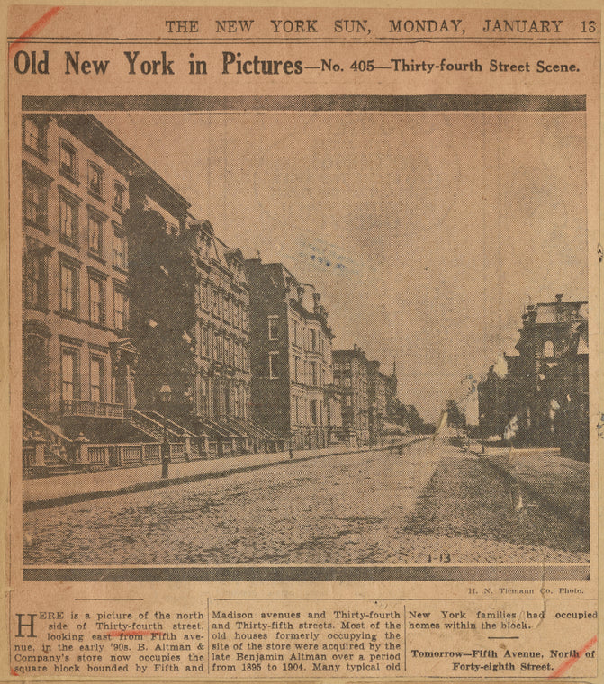 Old New York in pictures--no. 405--Thirty-fourth street scene