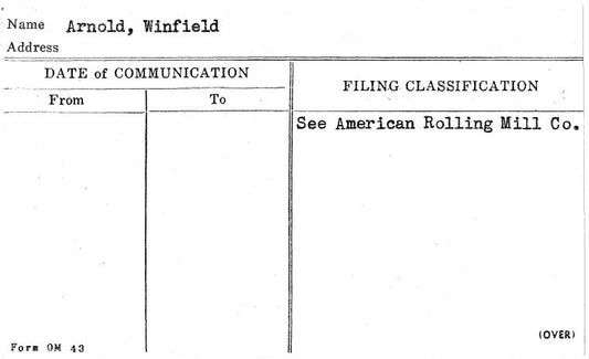 Arnold, Winfield