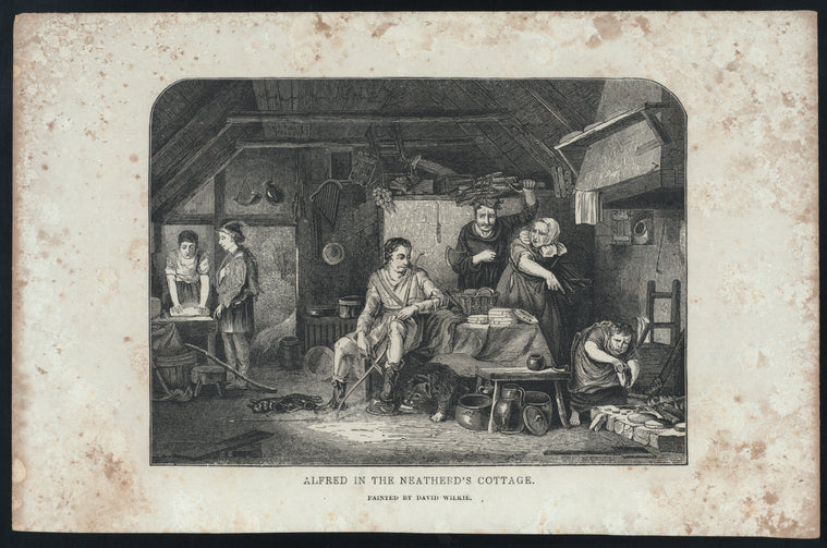 Alfred in the Neatherds cottage.