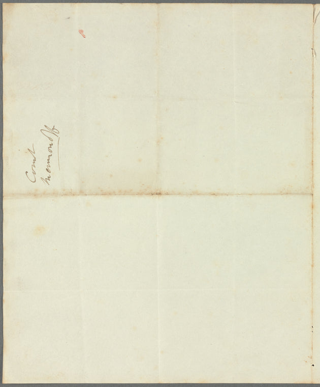 Matvey Alexandrovich Dmitrīev-Mamonov to "cher Monsieur," autograph letter signed