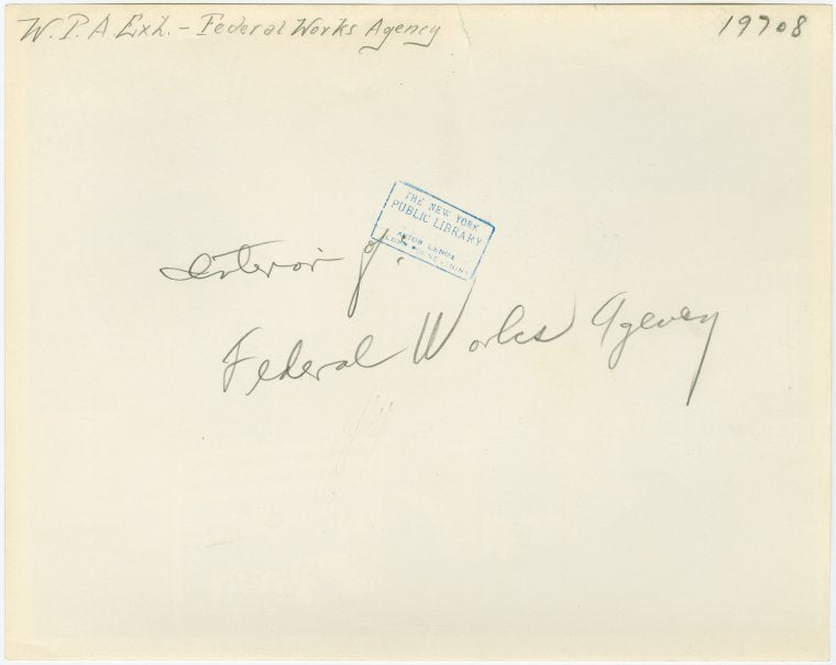 Works Progress Administration - Federal Works Agency - Exhibit on housing
