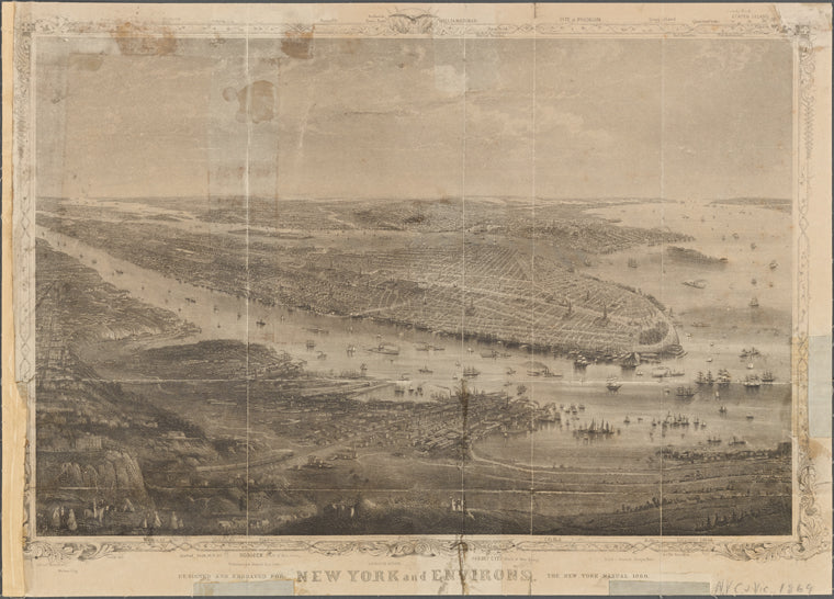 New York and environs : designed and graved for the New York Manual, 1869