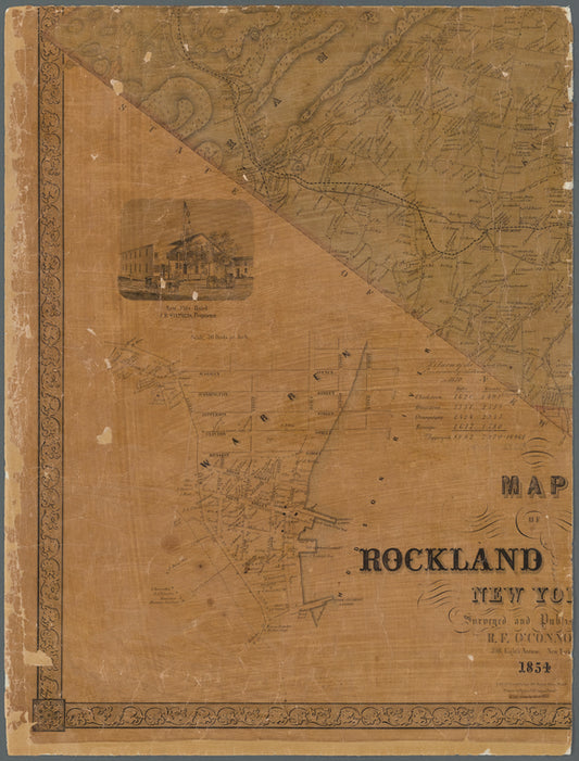 Map of Rockland County, New York