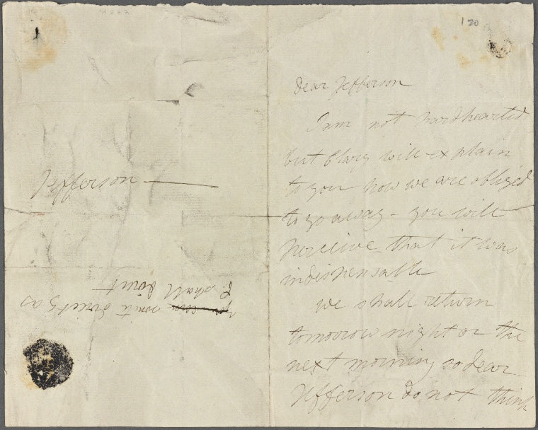 Autograph letter signed to Thomas Jefferson Hogg, 24 April 1815