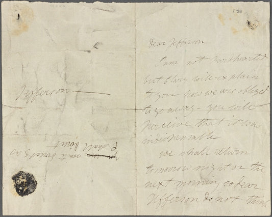 Autograph letter signed to Thomas Jefferson Hogg, 24 April 1815