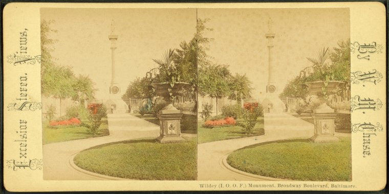 Wildey (I.O.O.F.) Monument. Broadway Bouleward, Baltimore.