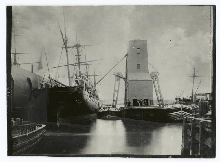 Docked ships
