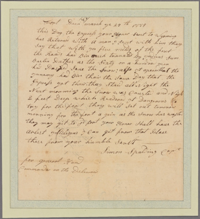 Letter to [Edward] Hand