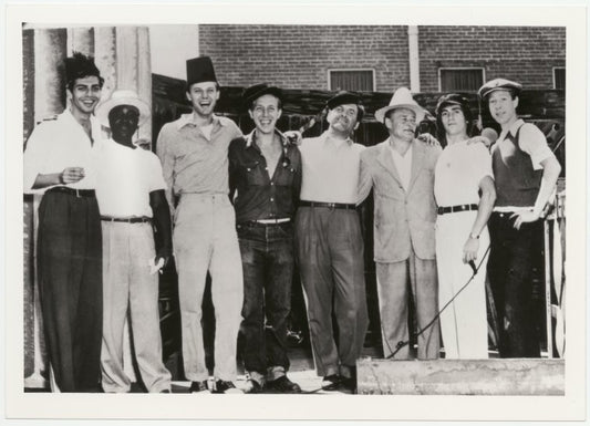 Joseph Papp, Roman Bohnen, Robert Karnes, and Bernie Gersten at the Actor's Laboratory, 1948