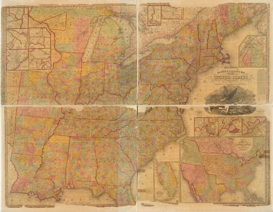 Mitchell's reference & distance map of the United States