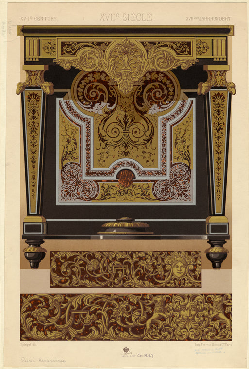Renaissance furniture and border designs