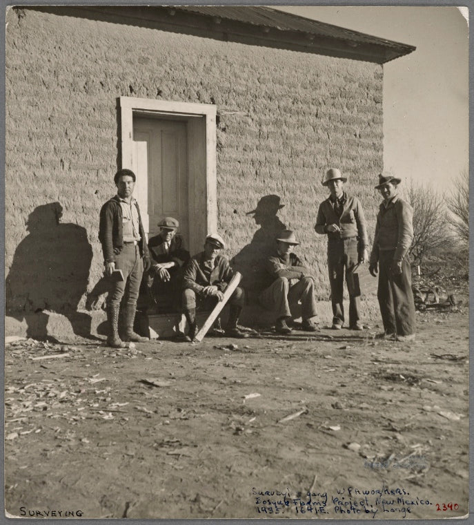 Surveying gang. WPA workers. Bosque Farms Project