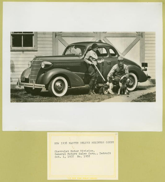 New 1938 [Chevrolet] master deluxe business coupe.