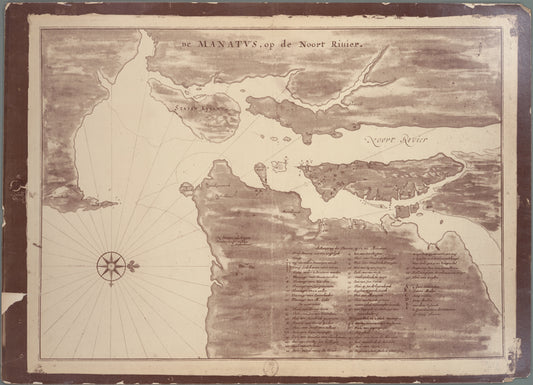 De Manatus.  Op de Noort Riuier.