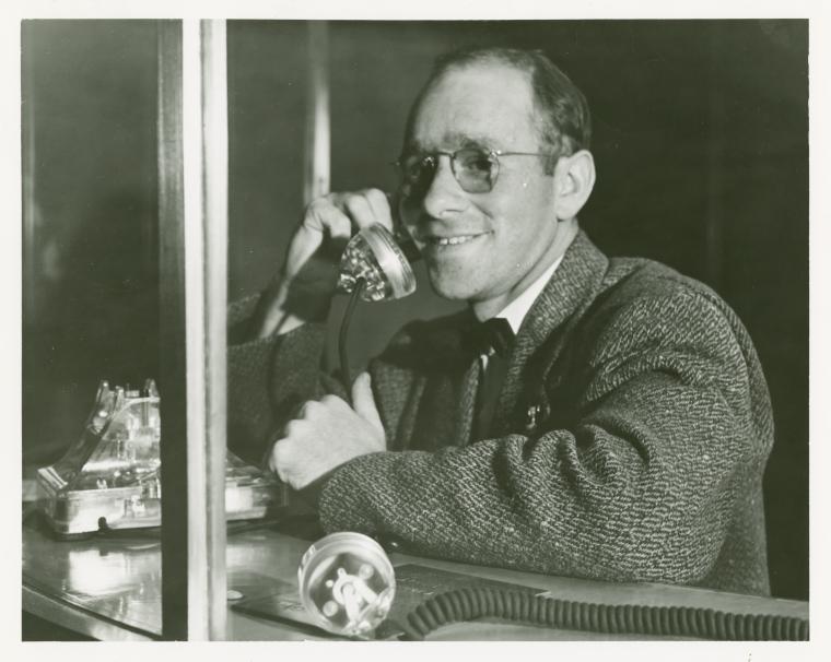 American Telephone & Telegraph Exhibit - Man on phone