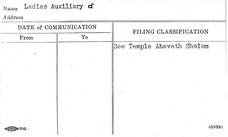 Ladies Auxiliary of