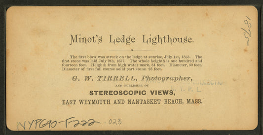 Minot's Ledge Lighthouse.