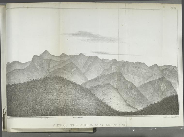 View of the Adirondack Mountains.