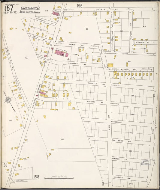 Staten Island, V. 2, Plate No. 157 [Map bounded by E. Decker Ave., Dean Ave., Mackay Ave., Burying Hill Rd.]