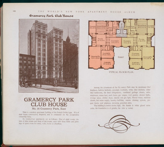 Gramercy Park Club House. No. 36 Gramercy Park, East.