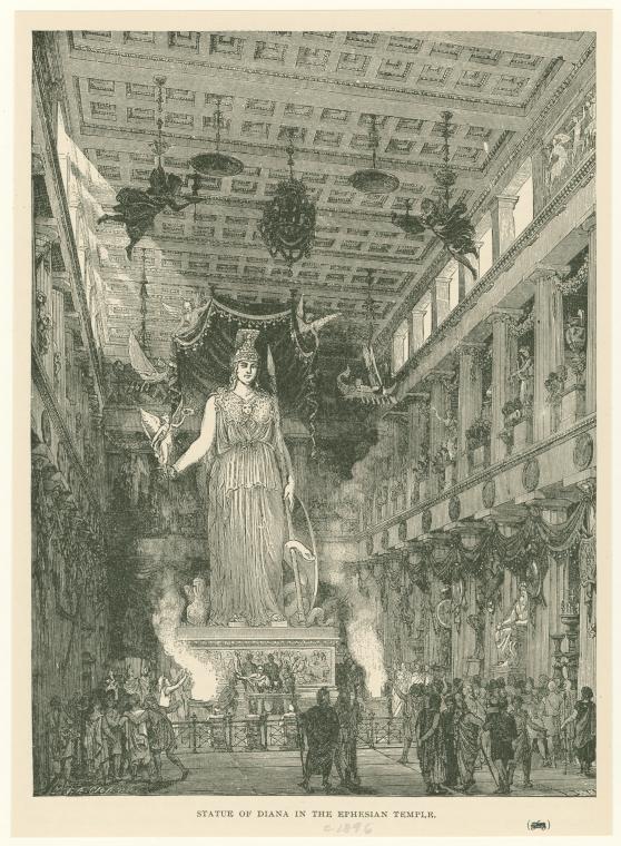 Statue of Diana in the Ephesian temple [i.e., statue of Athena in the Parthenon]