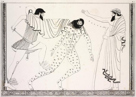 Mercury kills Argus, who is represented with his body covered with eyes