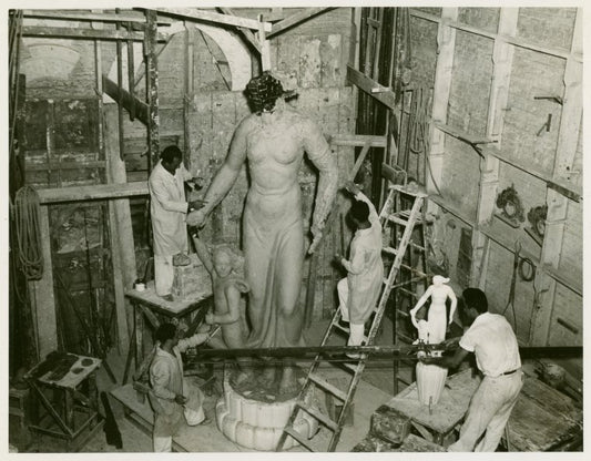 Art - Sculpture - American Manhood and American Womanhood (Gaetano Cecere) - Sculpting American Womanhood