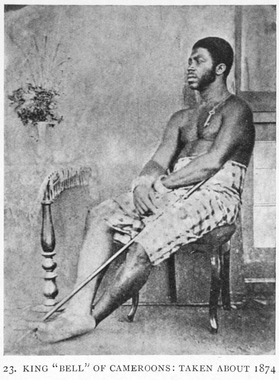 King 'Bell' of Cameroons: taken about 1874.