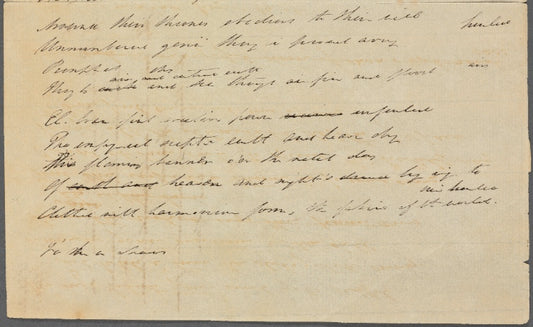 Holograph poem (draft fragments), "Ahrimanes," ?27 July 1813 - ?Fall 1815
