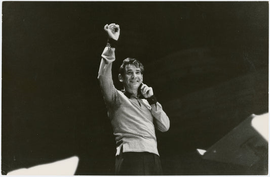 Leonard Bernstein in rehearsal for unidentified production