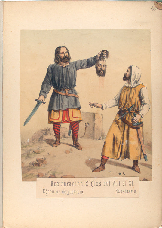Restauracion Siglos del VIII al XI. Egecutor de justicia; Espathario